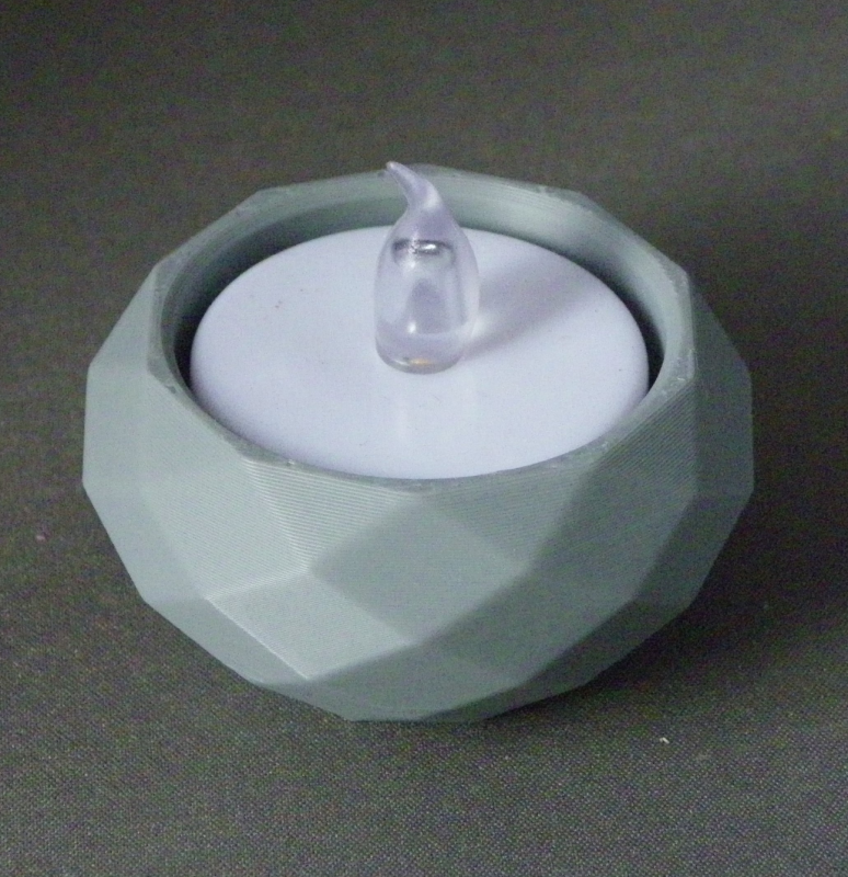 (image for) 3D Prints - Theelichthouder 1 - (Meerdere Kleuren Mogelijk)
